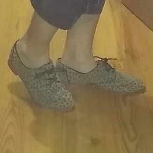 Leopard Flats Oxford Loafer Lace-up Dolce Vita
